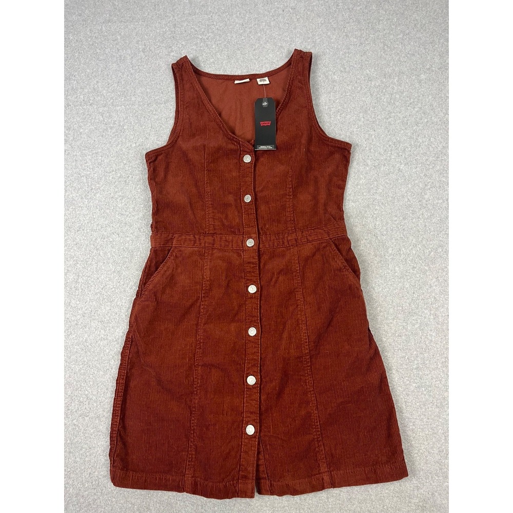 Levi's Rust Button-Down Mini Dress NWT - image 2